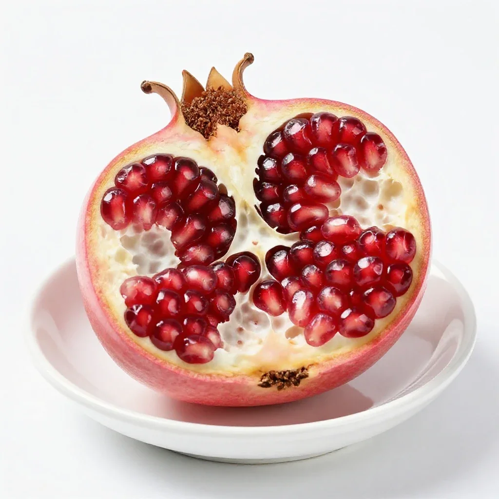 Pomegranate isolated on a white background