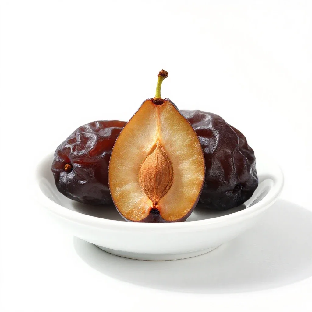 Prune isolated on a white background