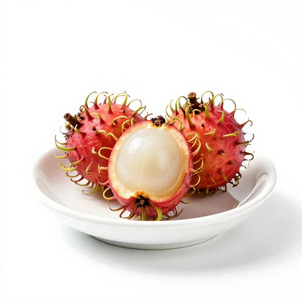 Pulasan isolated on a white background