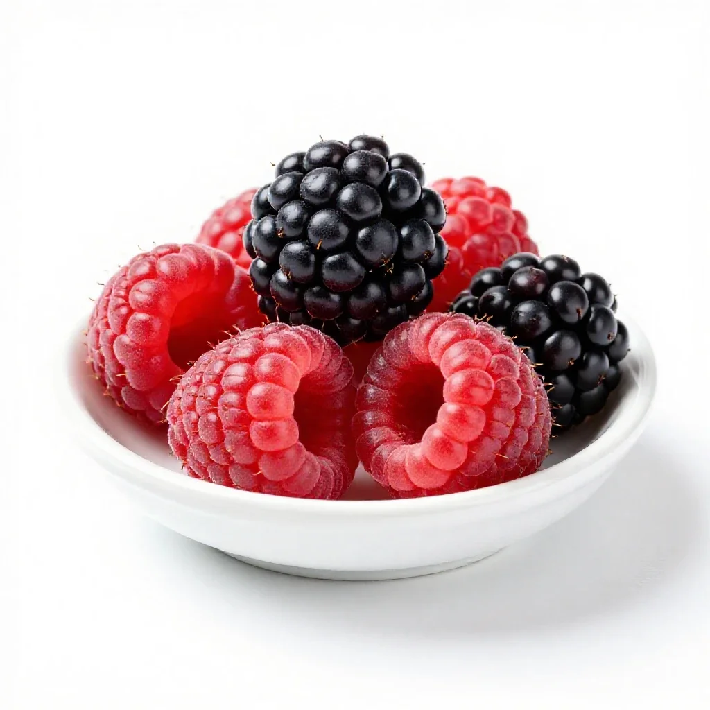 Raspberry isolated on a white background