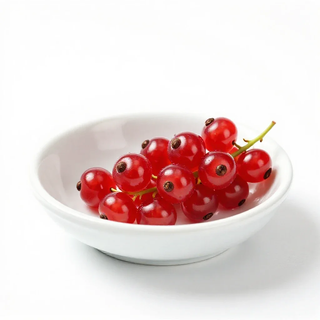Red currant isolated on a white background