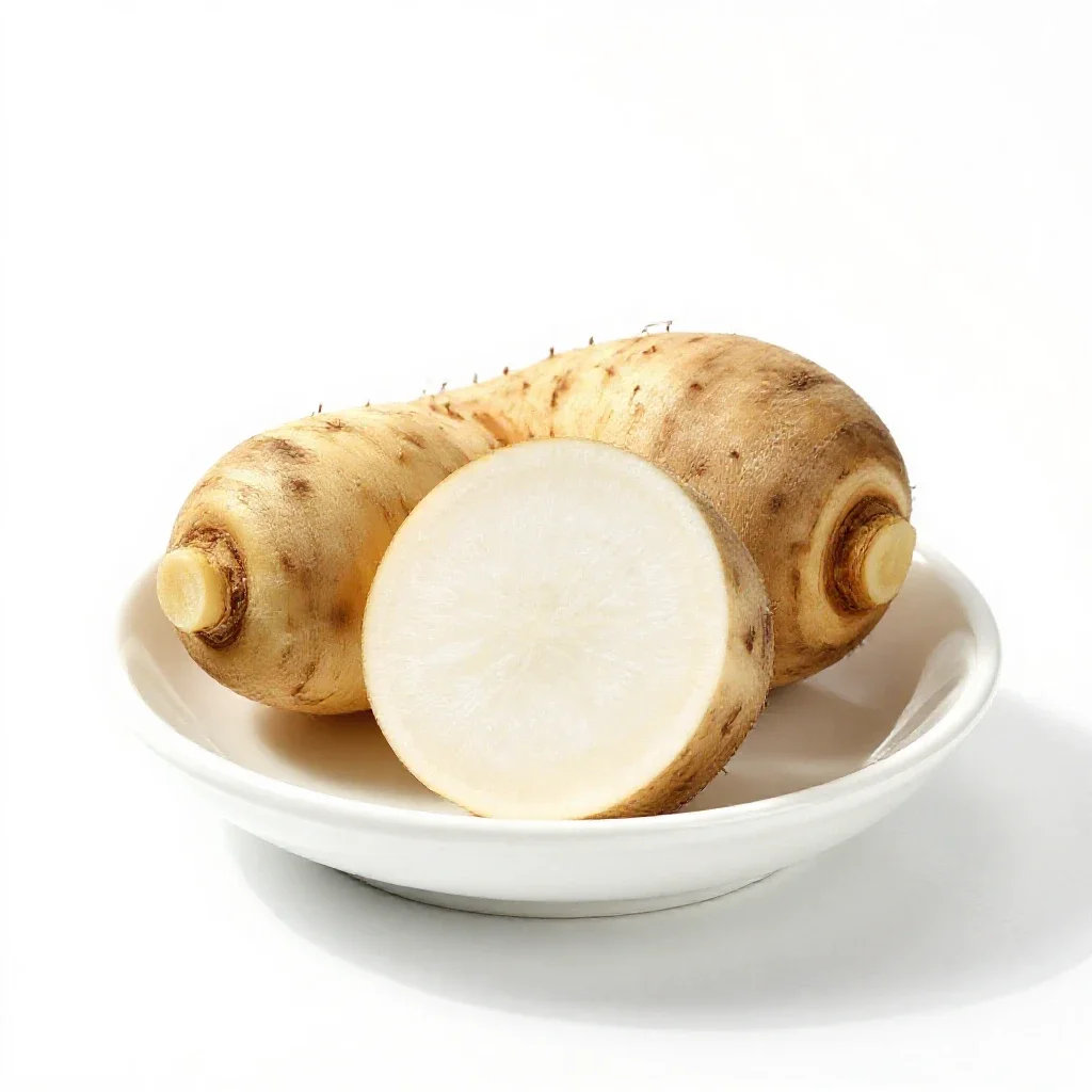 Root vegetable isolated on a white background