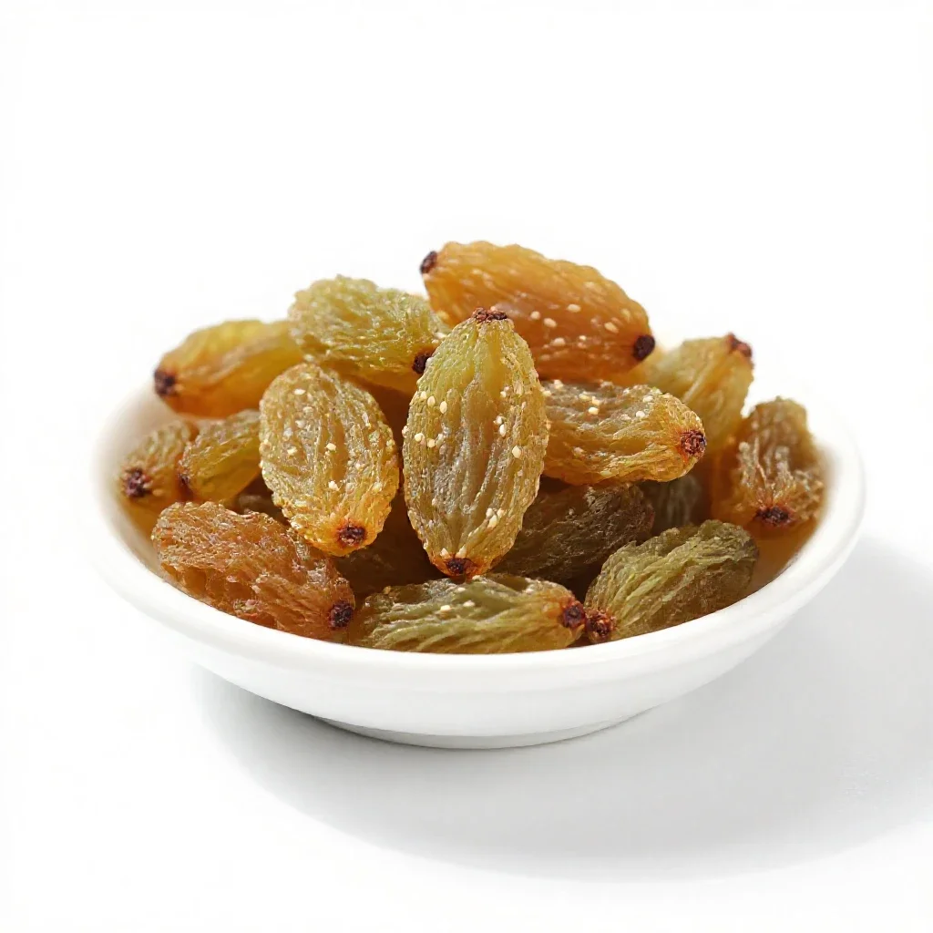 Seeded raisin isolated on a white background