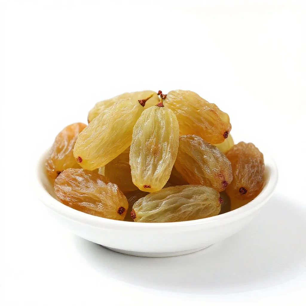 Seedless raisin isolated on a white background