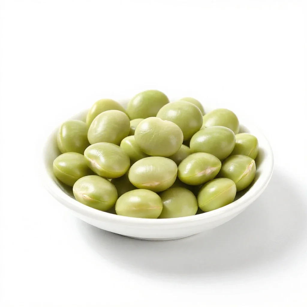 Shell bean isolated on a white background