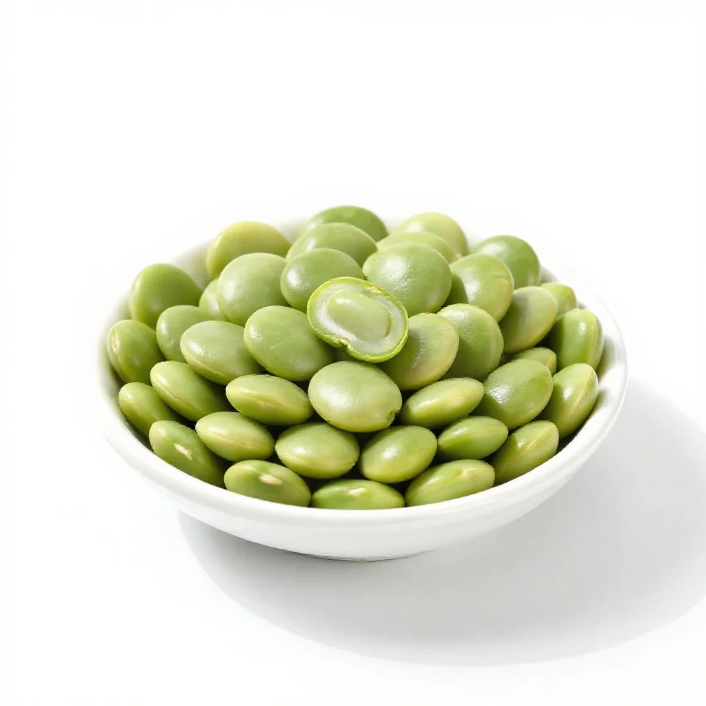 Sieva bean isolated on a white background