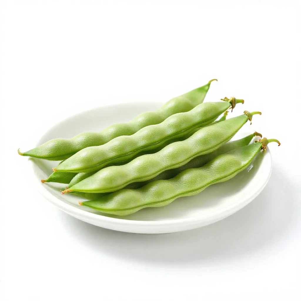 Snap bean isolated on a white background