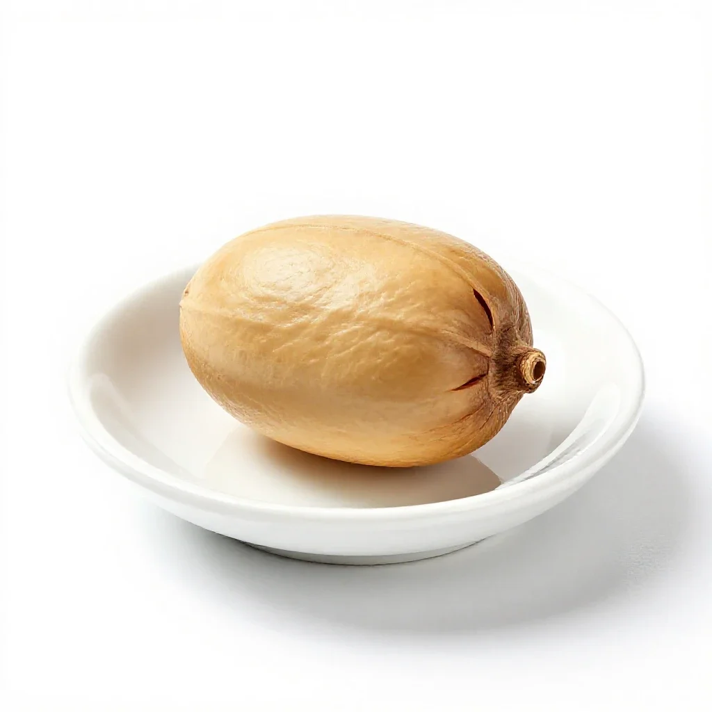 Souari nut isolated on a white background