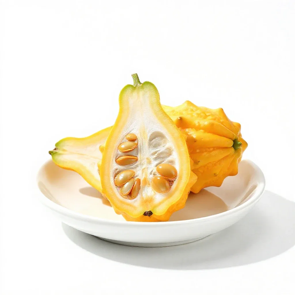 Sour gourd isolated on a white background