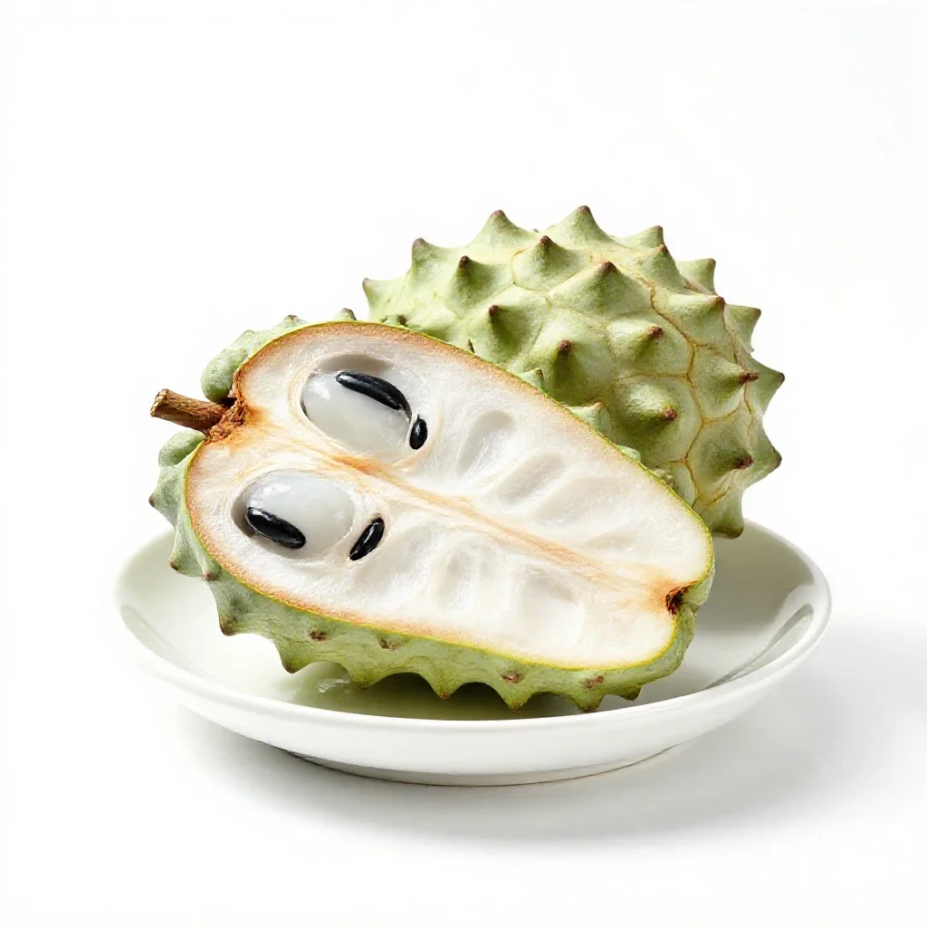 Soursop isolated on a white background