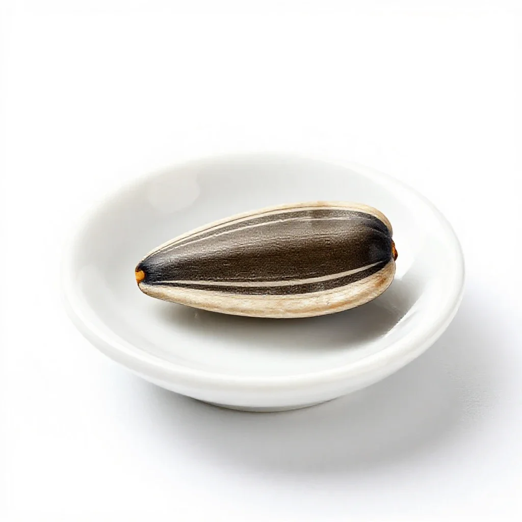 Sunflower seed isolated on a white background