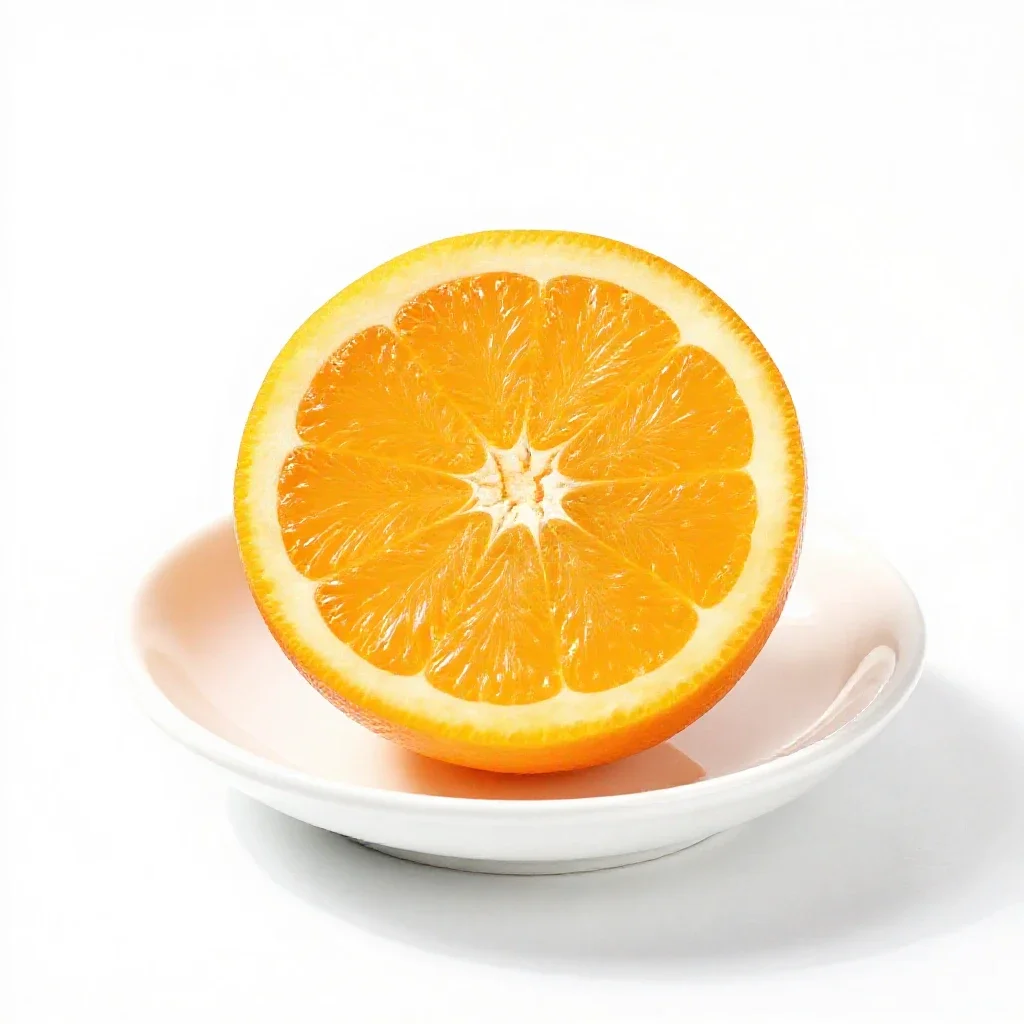 Sweet orange isolated on a white background
