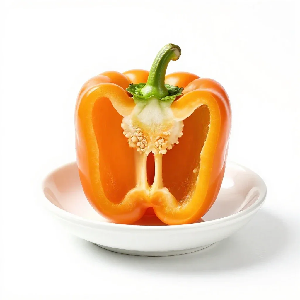 Sweet pepper isolated on a white background