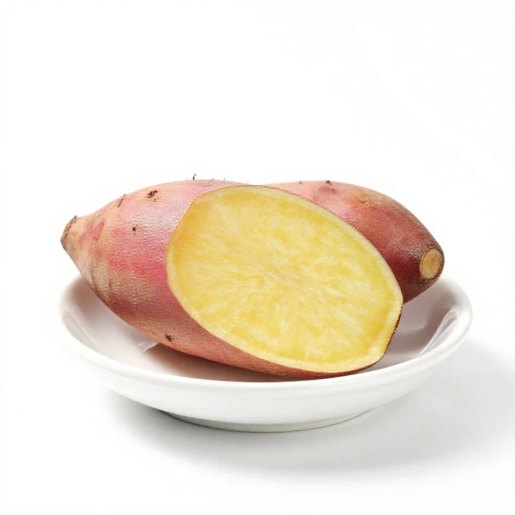 Sweet potato isolated on a white background