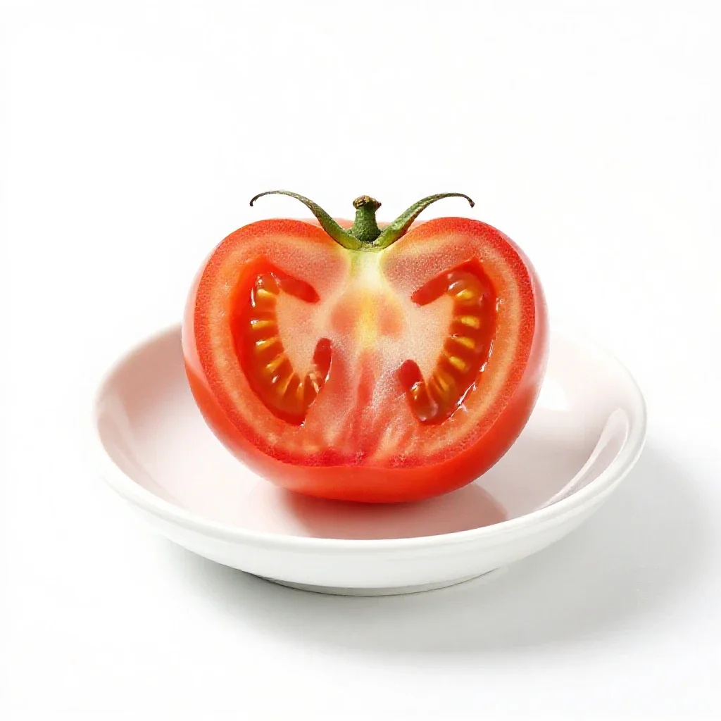 Tomato isolated on a white background