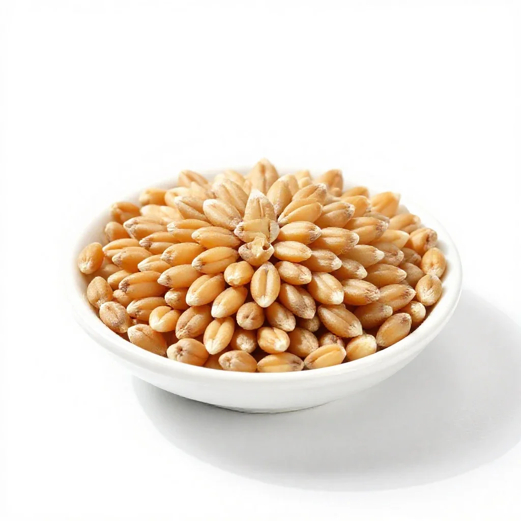 Wheat berry isolated on a white background