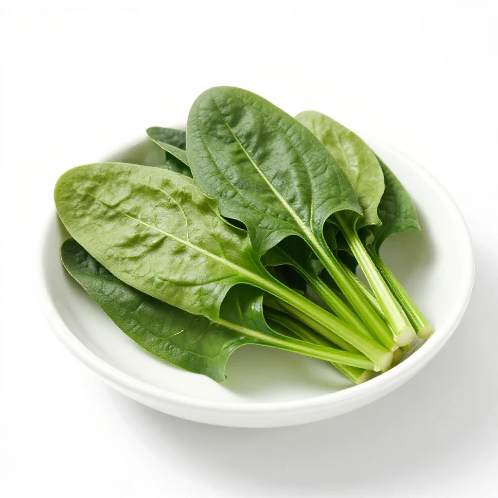 Wild spinach isolated on a white background