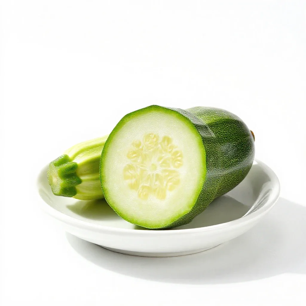 Zucchini isolated on a white background