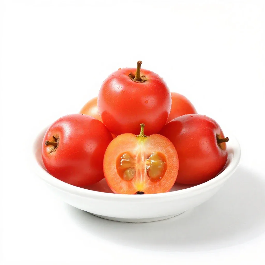 Acerola isolated on a white background