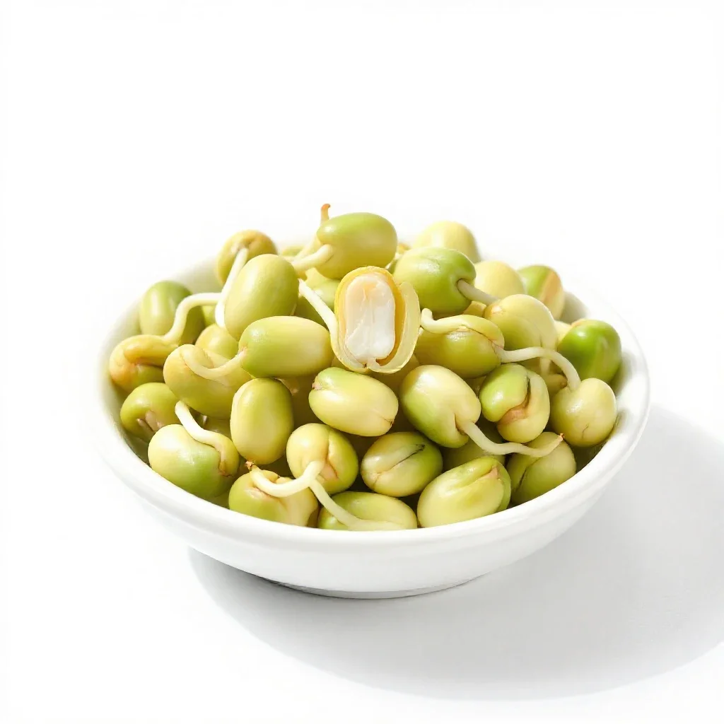 Alfalfa sprout isolated on a white background