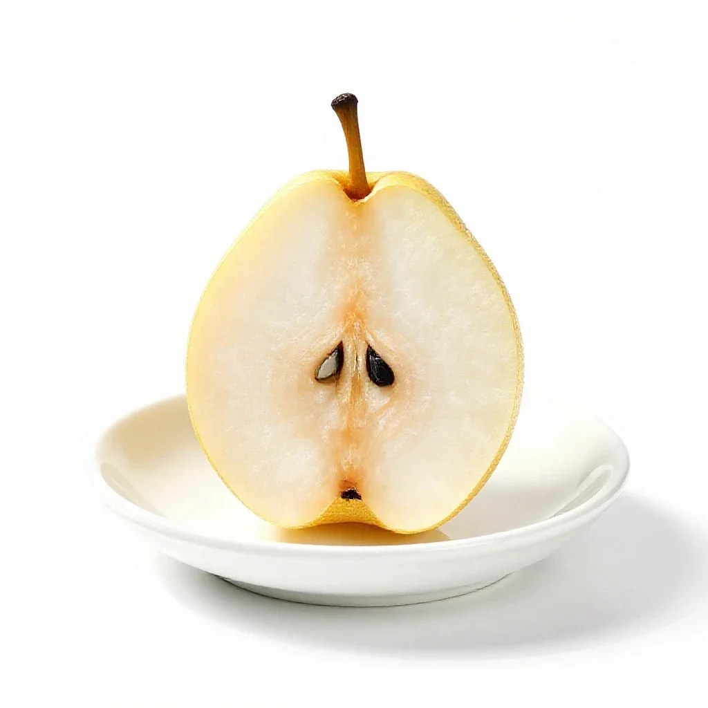 Anchovy pear isolated on a white background