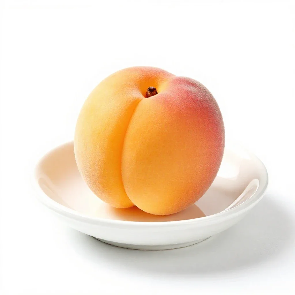 Apricot isolated on a white background