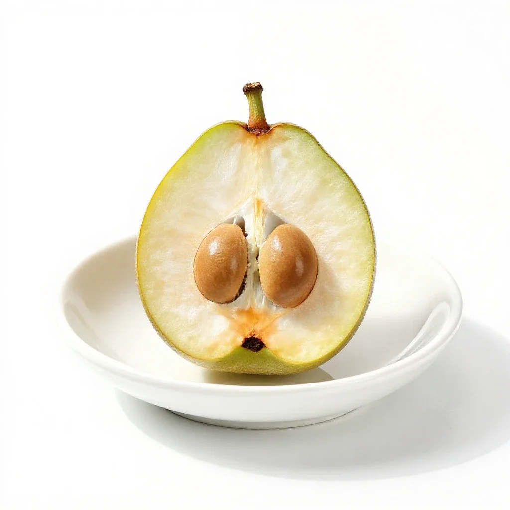 Edible fruit isolated on a white background