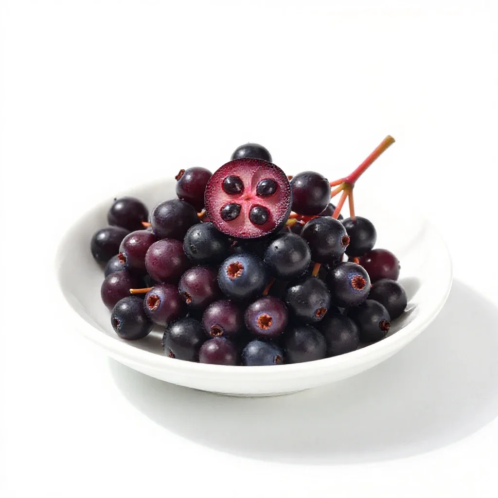 Elderberry isolated on a white background