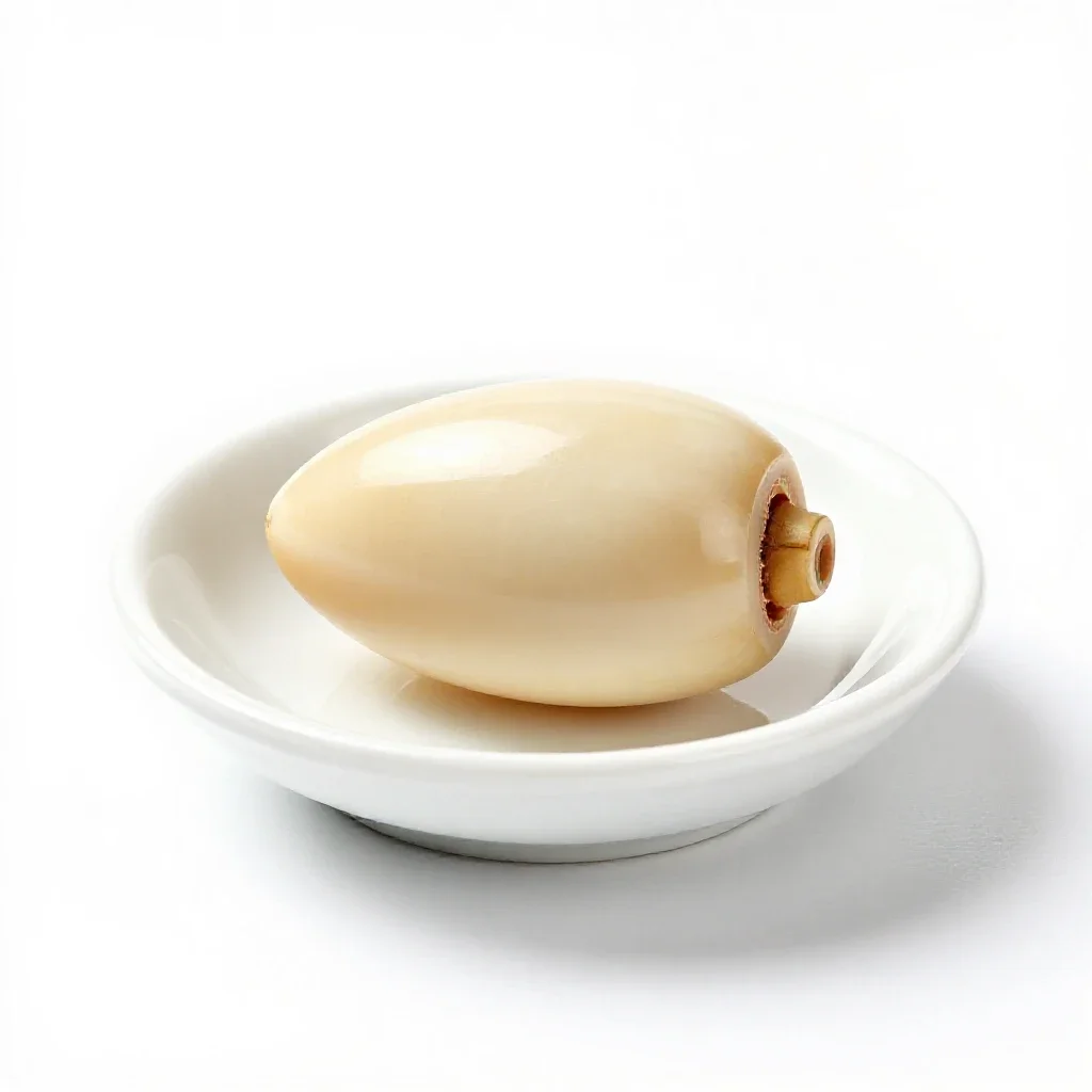 Ivory nut isolated on a white background