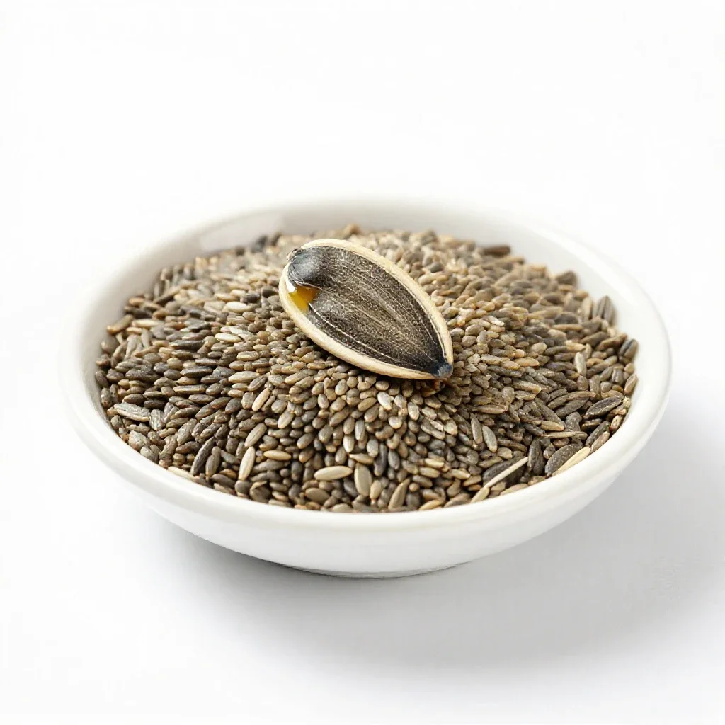 Oilseed isolated on a white background
