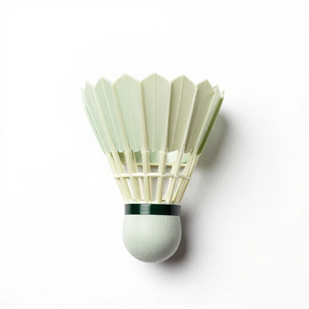 Badminton equipment isolated on a white background