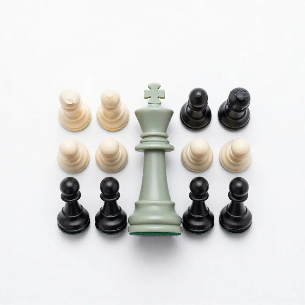 Chessman isolated on a white background