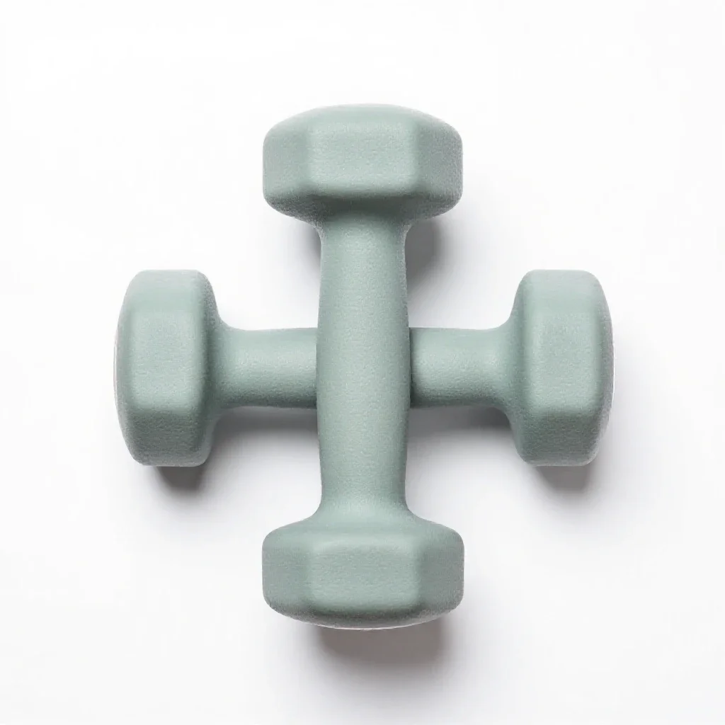 Dumbbell isolated on a white background
