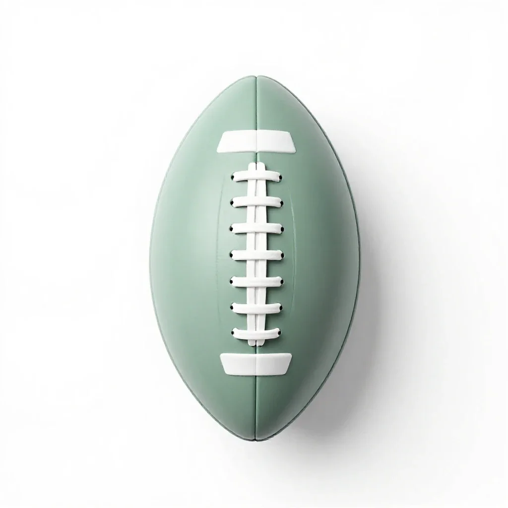 Football isolated on a white background