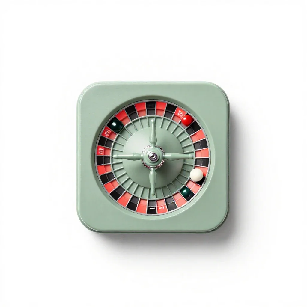 Roulette ball isolated on a white background