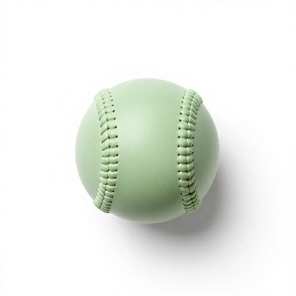 Softball isolated on a white background