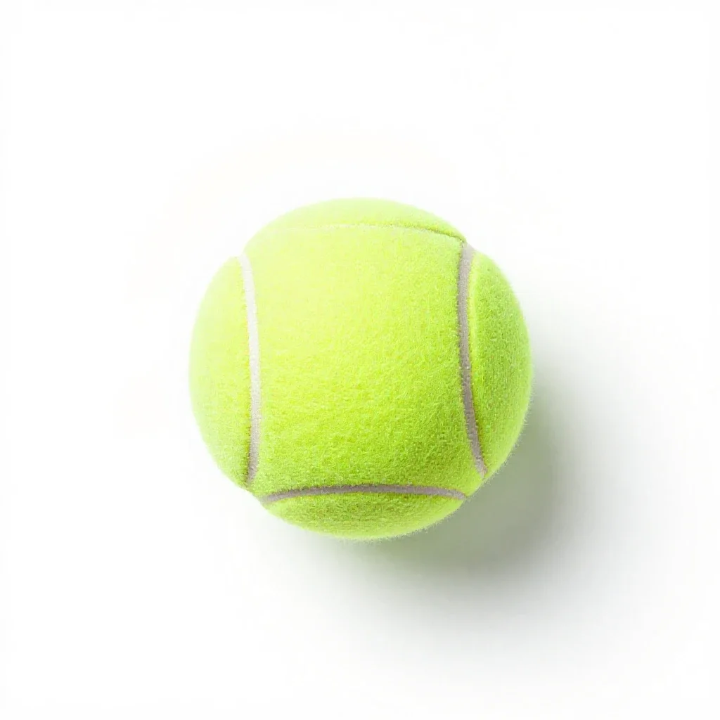 Tennis ball isolated on a white background
