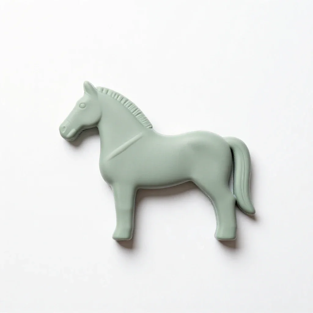 Vaulting horse isolated on a white background
