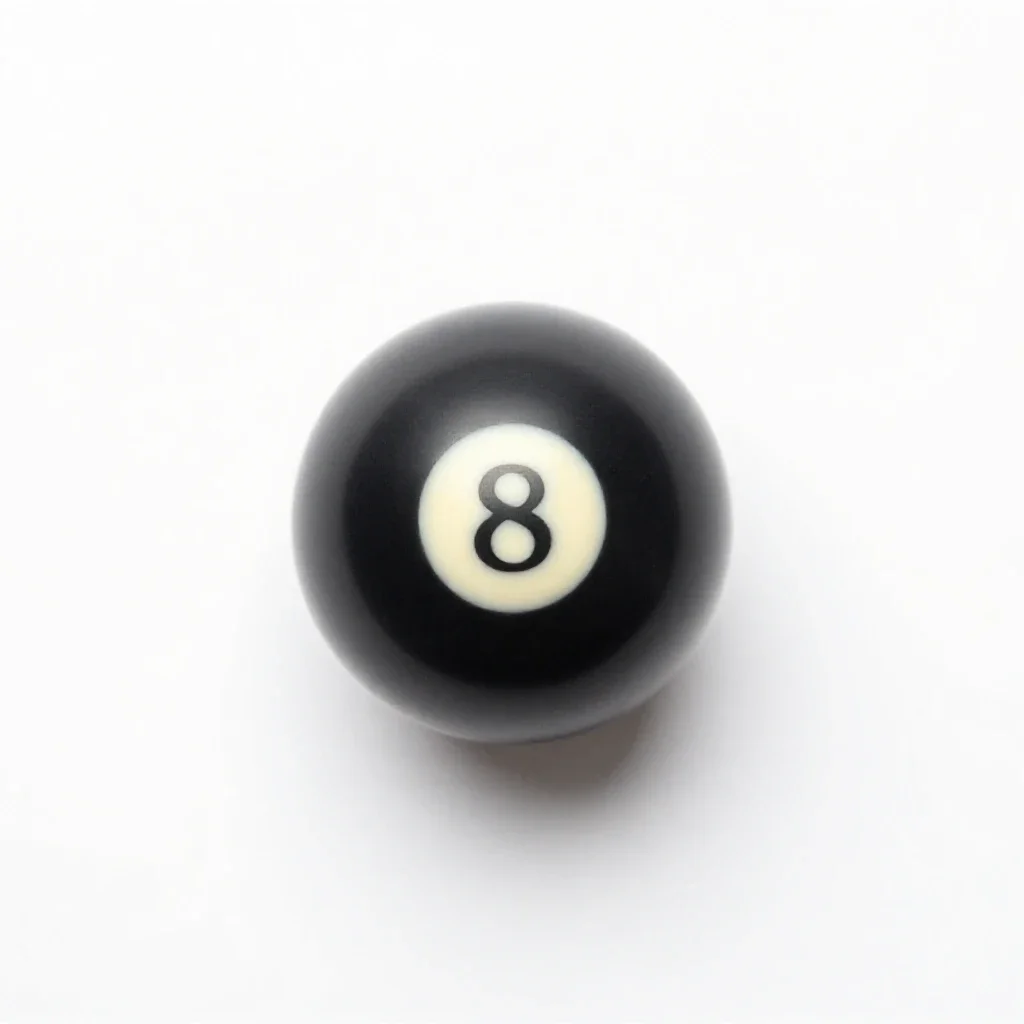 Eight ball isolated on a white background