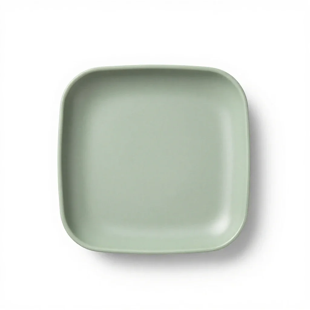 Place setting isolated on a white background