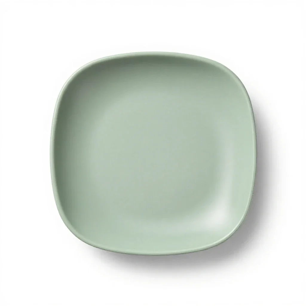 Salad plate isolated on a white background