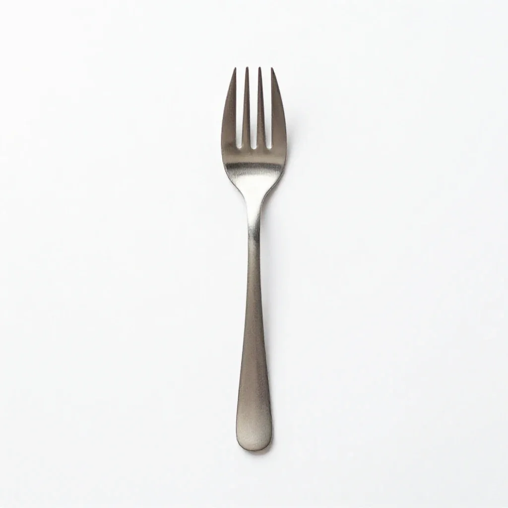 Silverware isolated on a white background