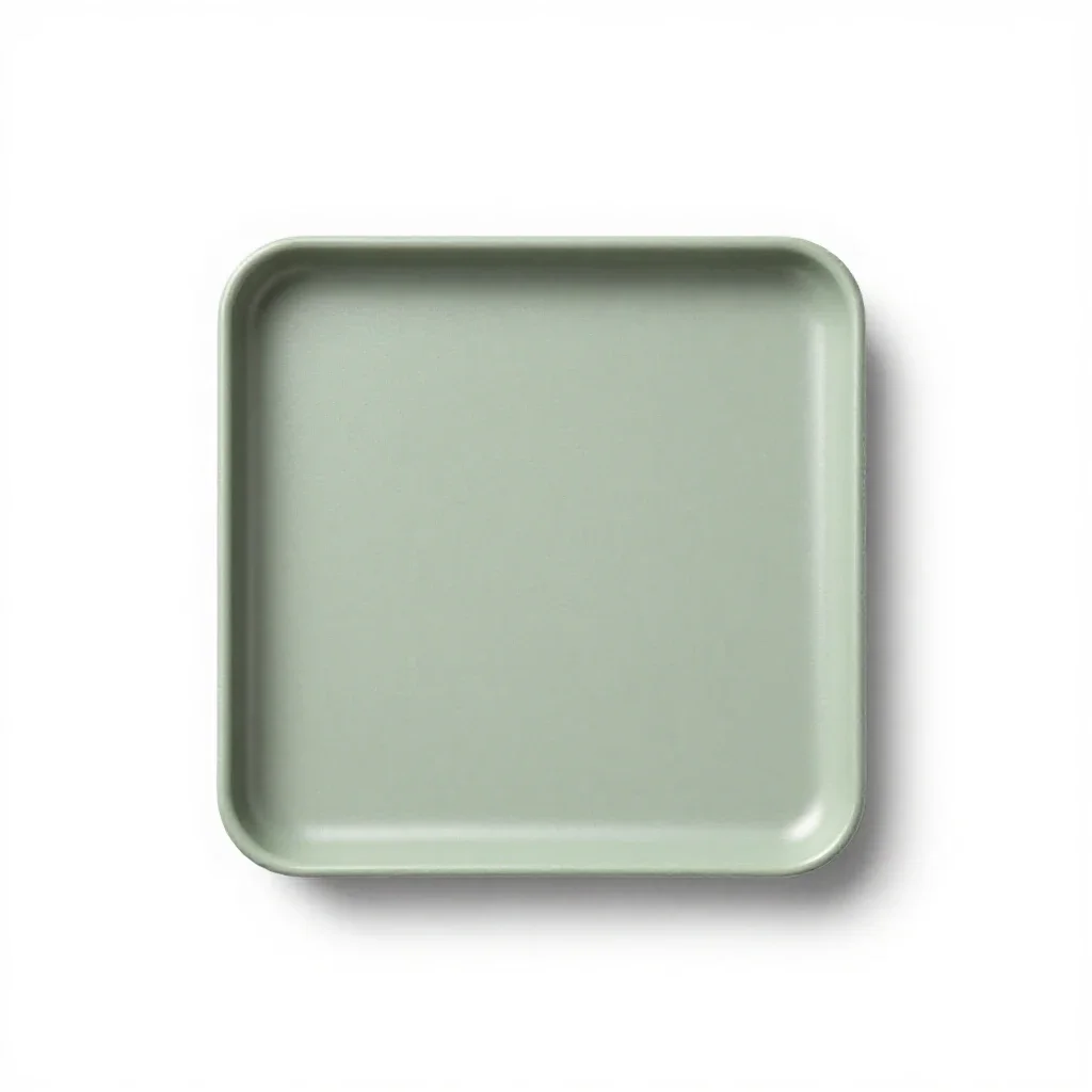 Steel plate isolated on a white background