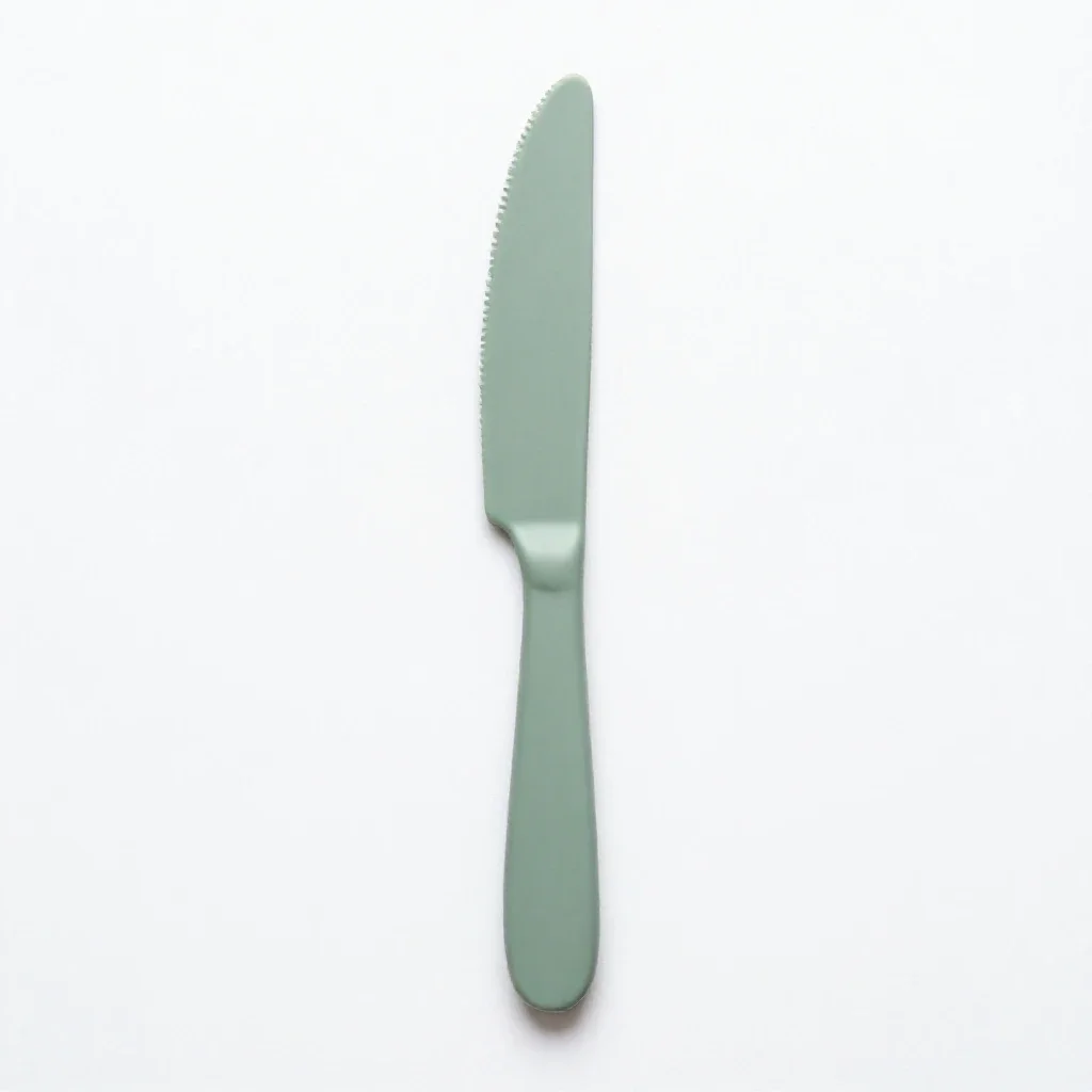 Table knife isolated on a white background