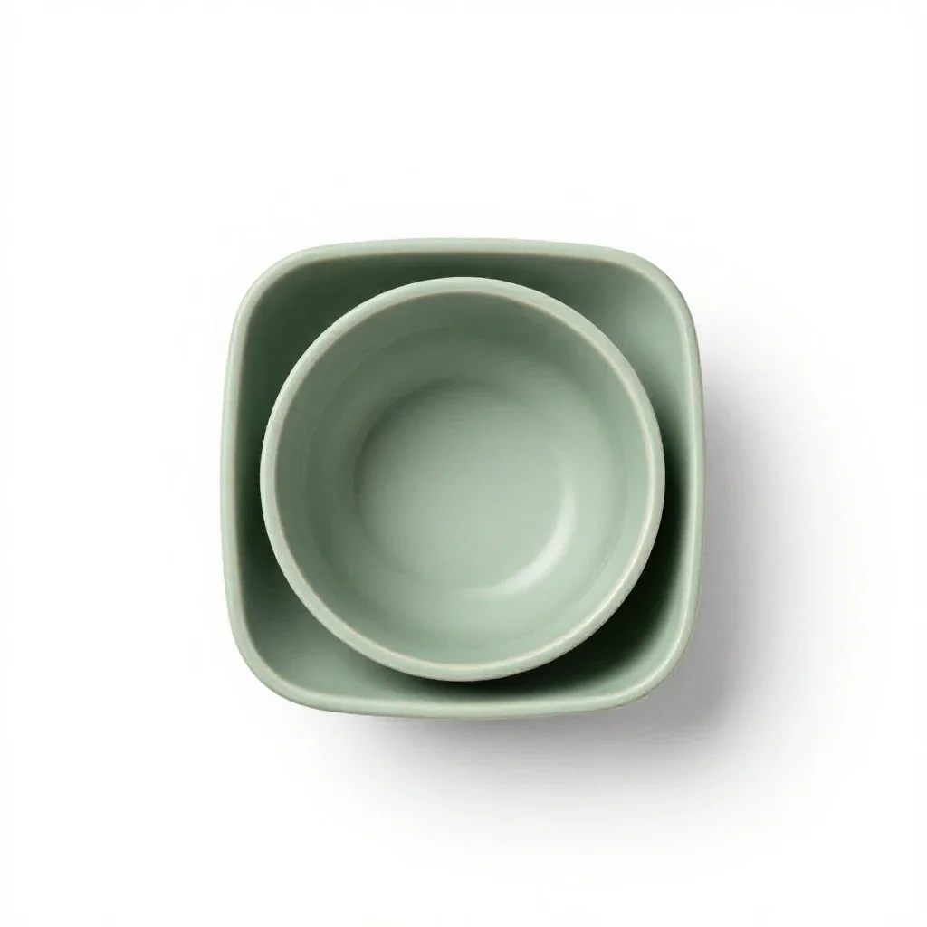 Tea service isolated on a white background