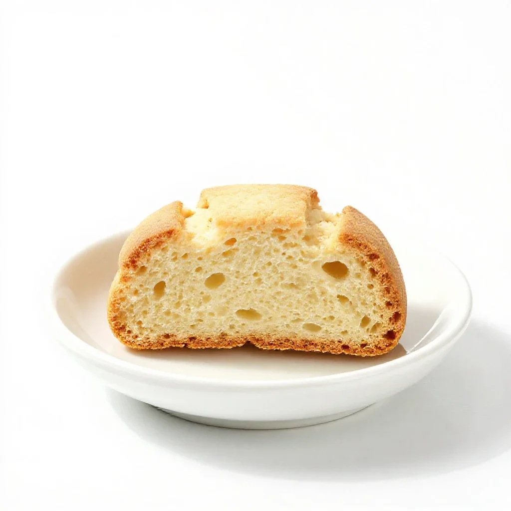 Baking-powder biscuit isolated on a white background