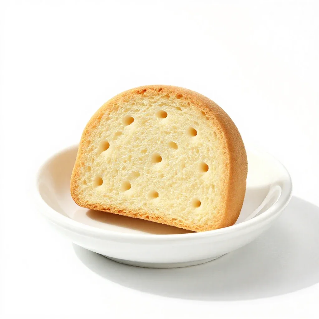 Biscuit isolated on a white background