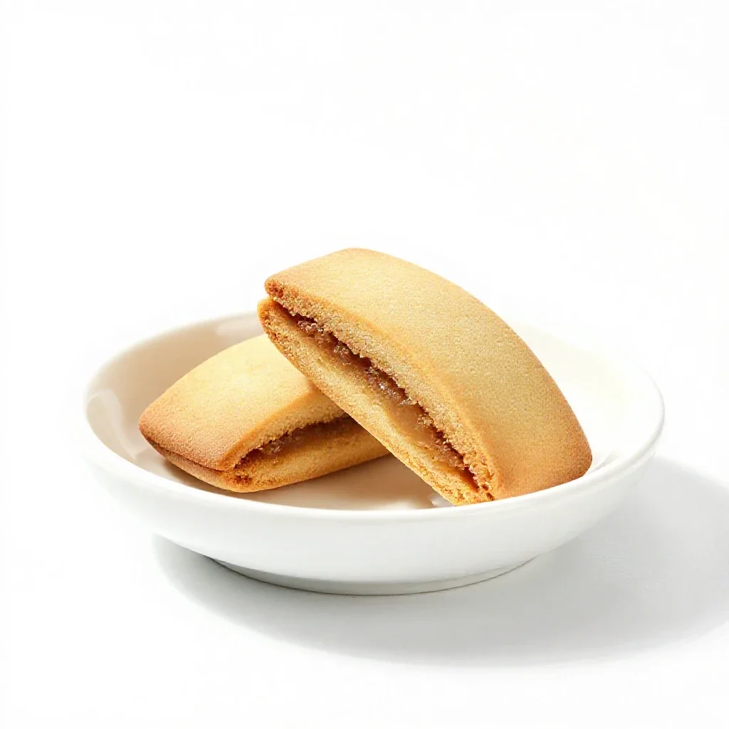 Brandysnap isolated on a white background