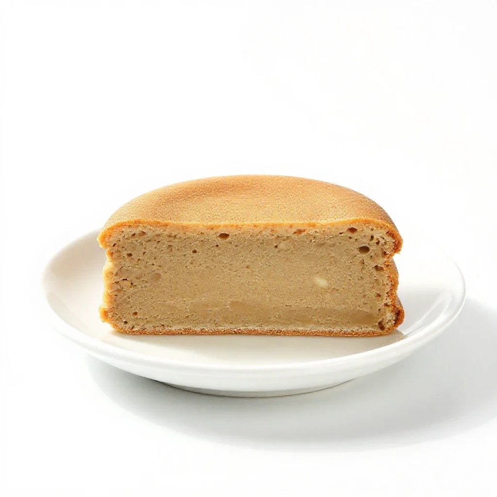 Buckwheat cake isolated on a white background