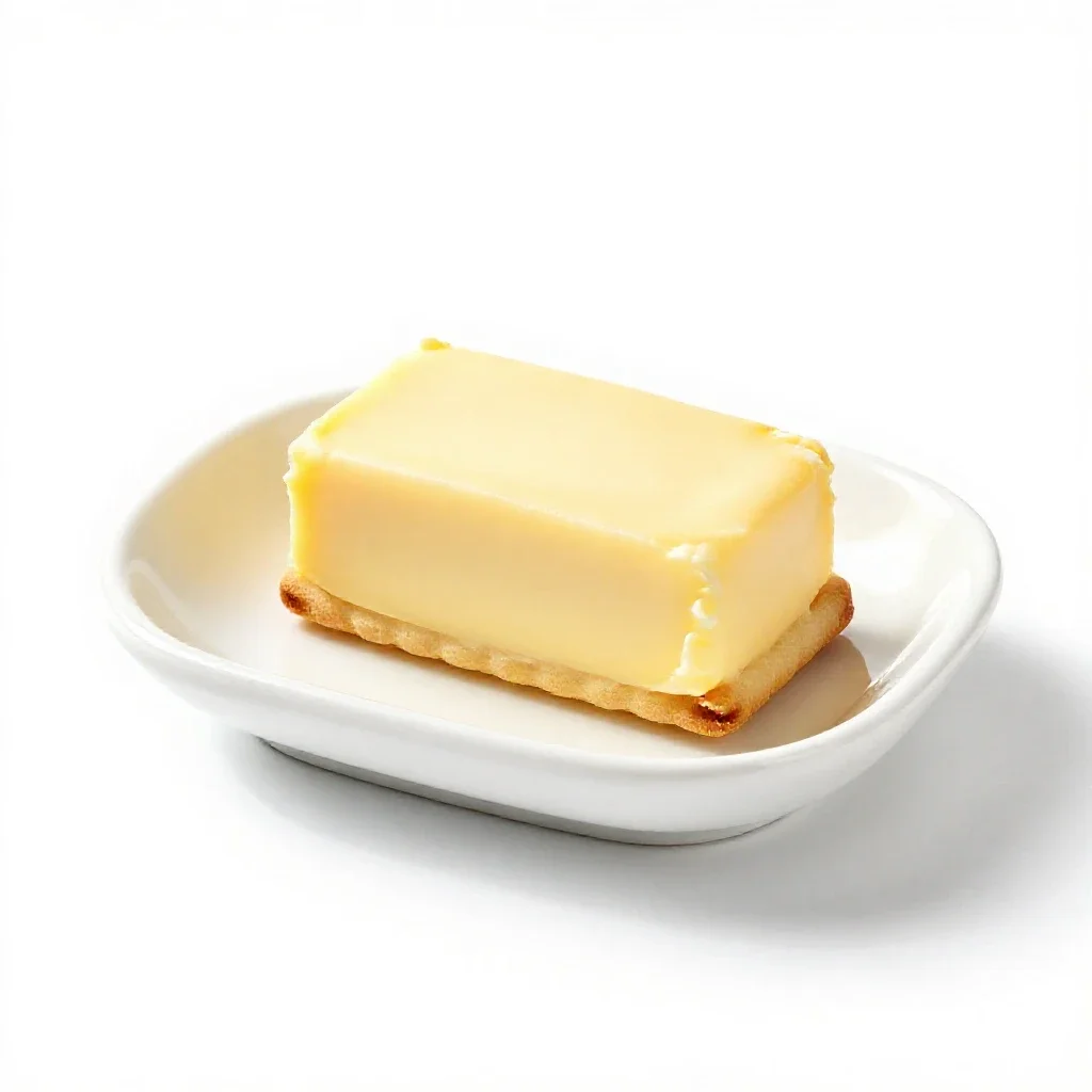 Butter cookie isolated on a white background